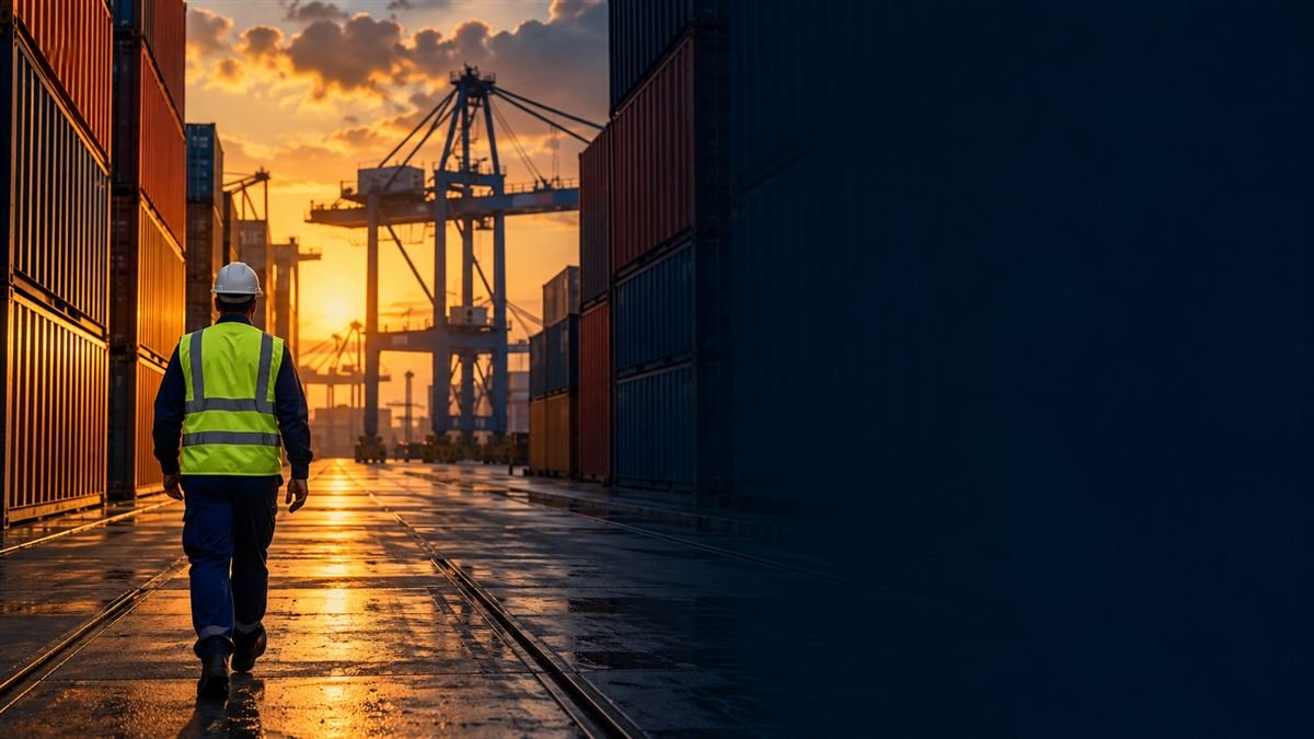 Port worker between container stacks - AEO-T2 documentation