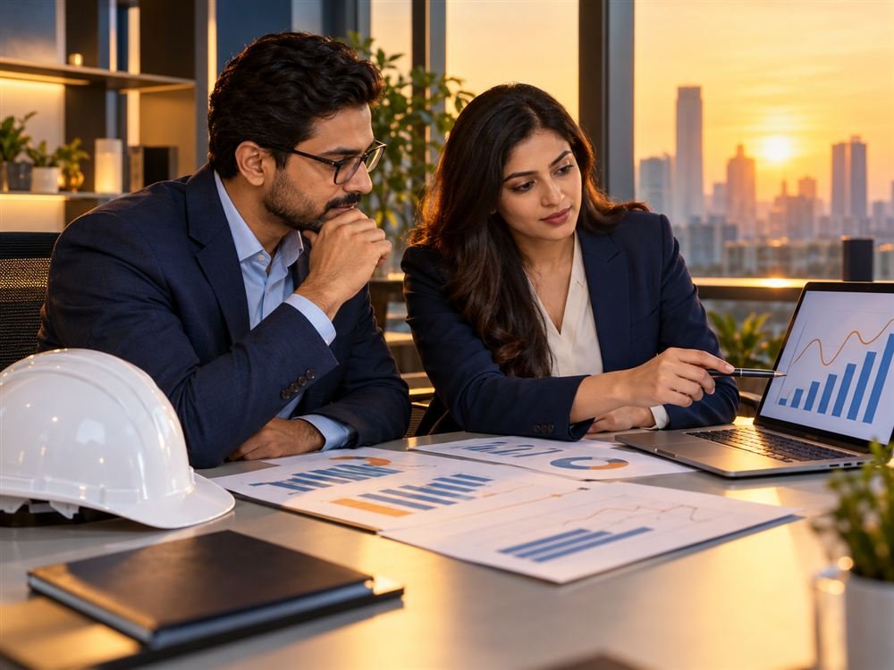 AEO-T2 consultants reviewing compliance reports with a client