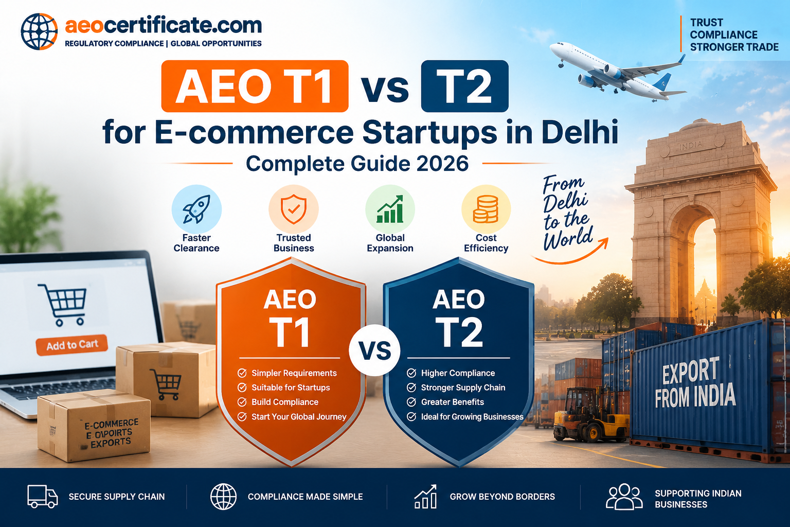 AEO T1 vs T2 for E-commerce Startups