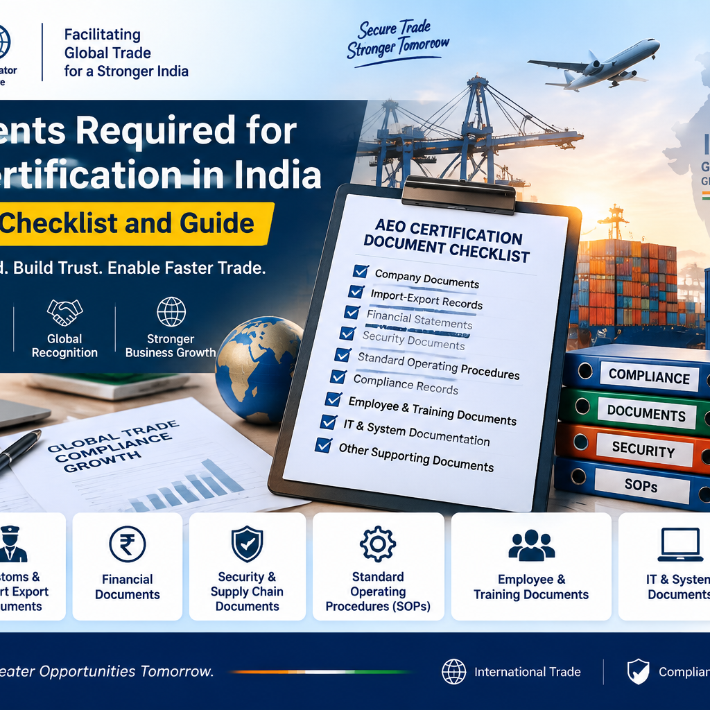 Documents Required for AEO Certification in India.