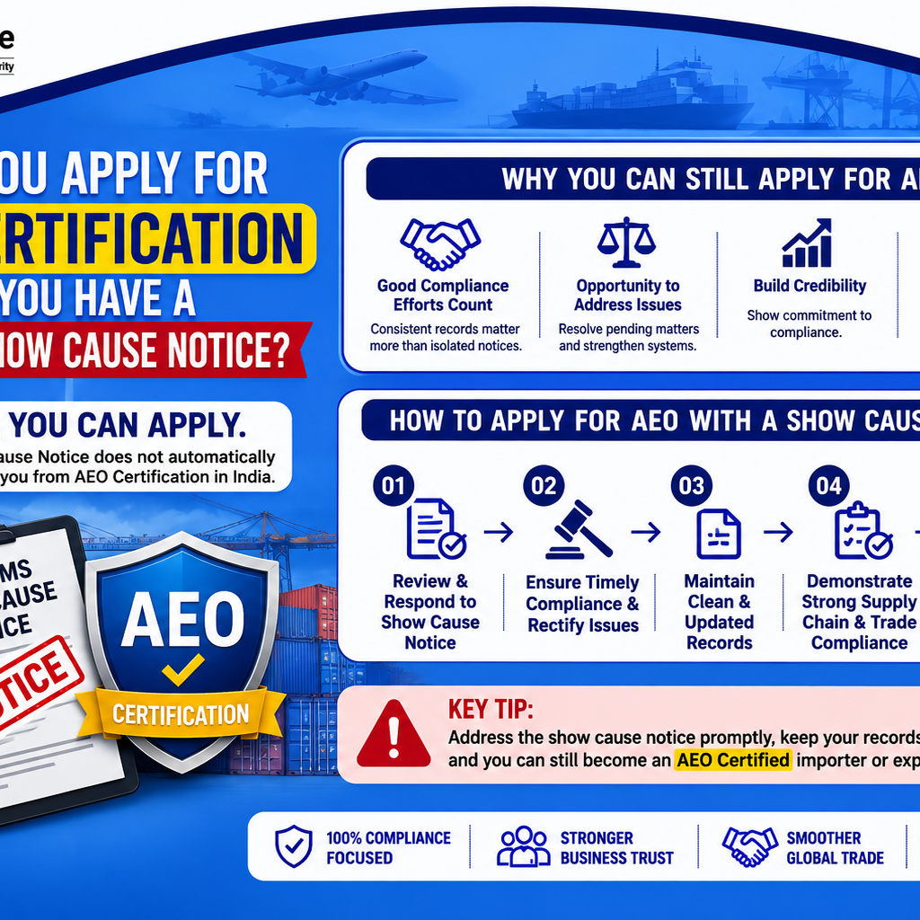 AEO Certification with Customs Show Cause Notice