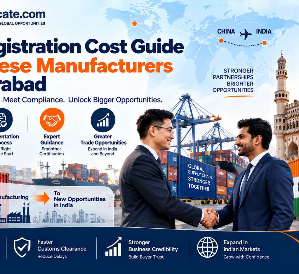 AEO Registration Cost Guide for Chinese Manufacturers in Hyderabad