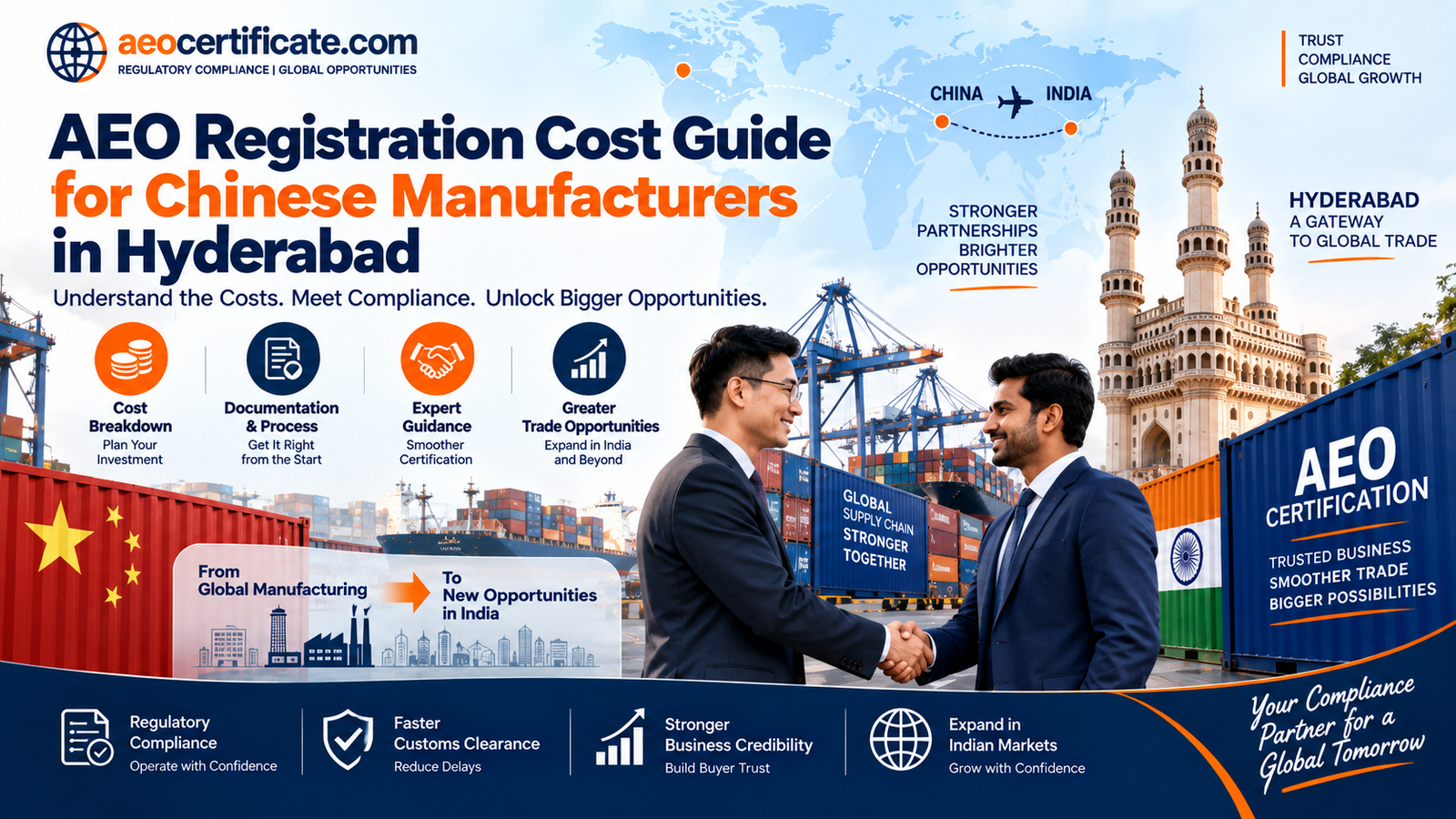 AEO Registration Cost Guide for Chinese Manufacturers in Hyderabad